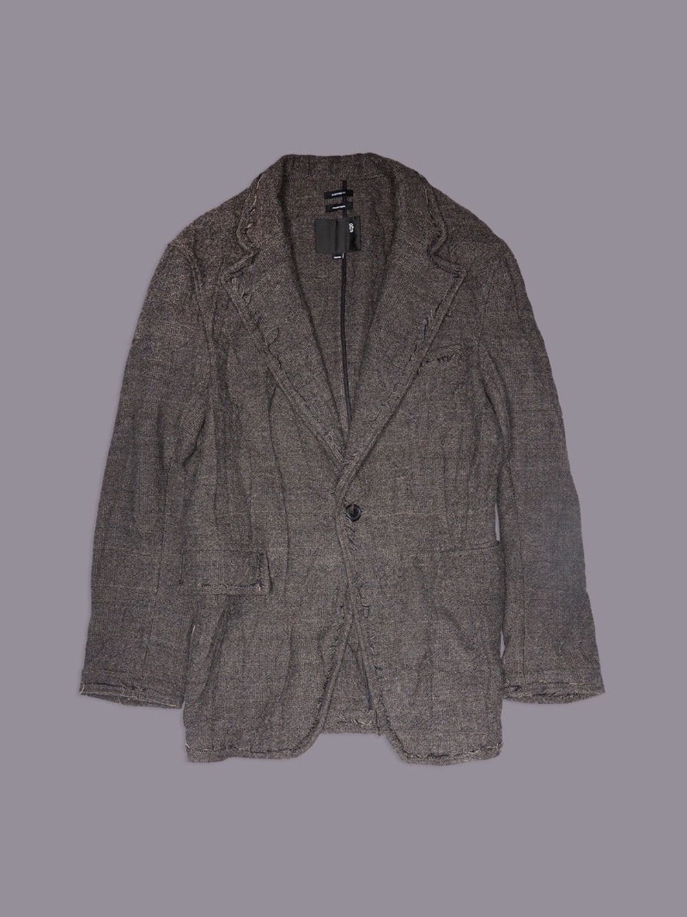 $1698 R13 Frayed Edge Oversized Ragged Blazer XS - Picture 3 of 16